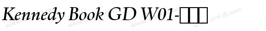 Kennedy Book GD W01字体转换